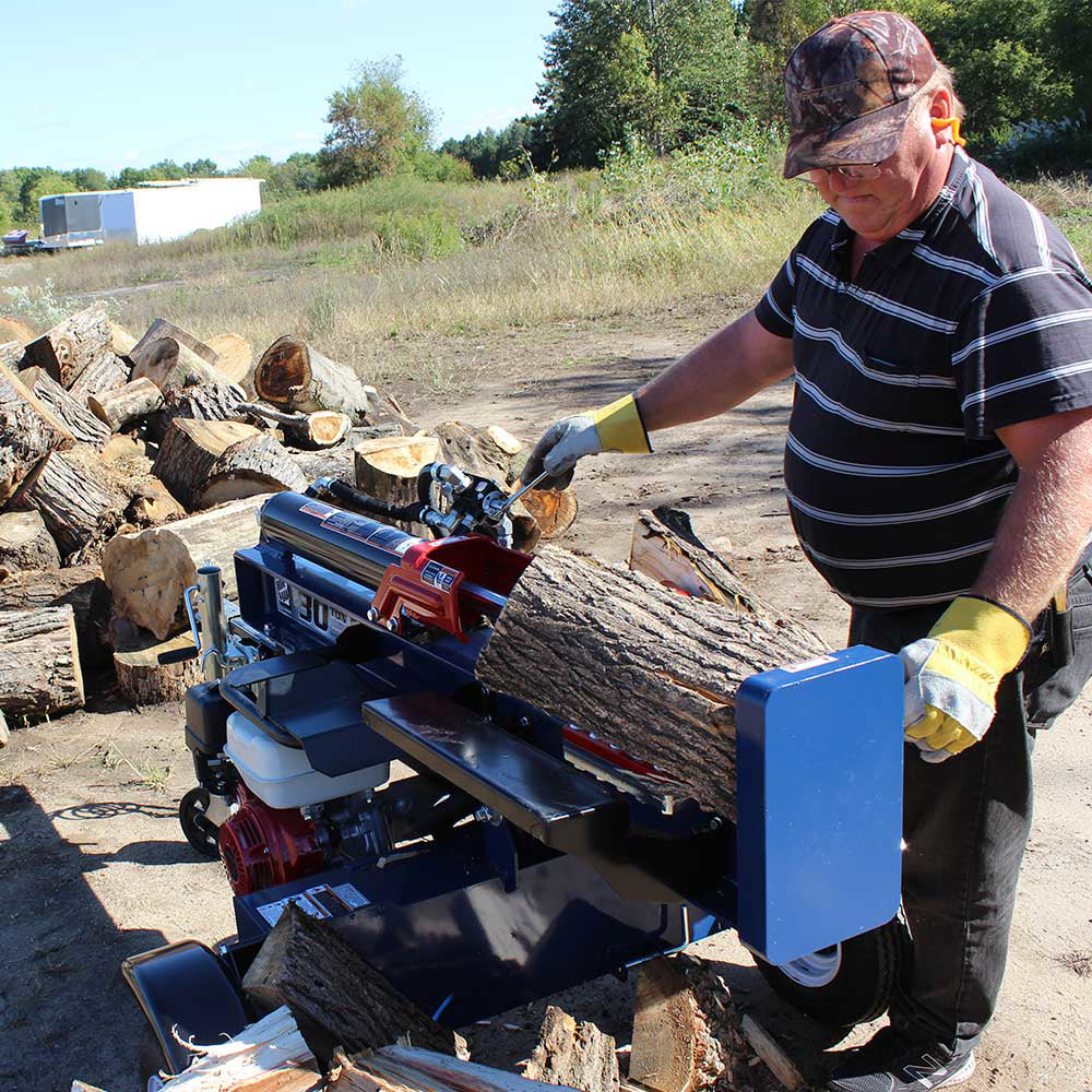 Iron and Oak BHVH3018GXT log splitter rear view