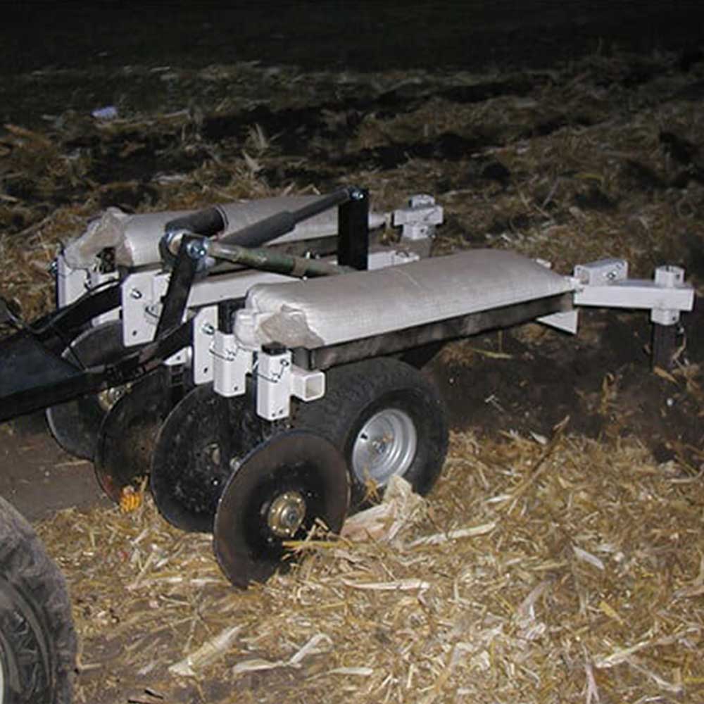 GreyWolf Till-N-Claw 43 in., behind an ATV