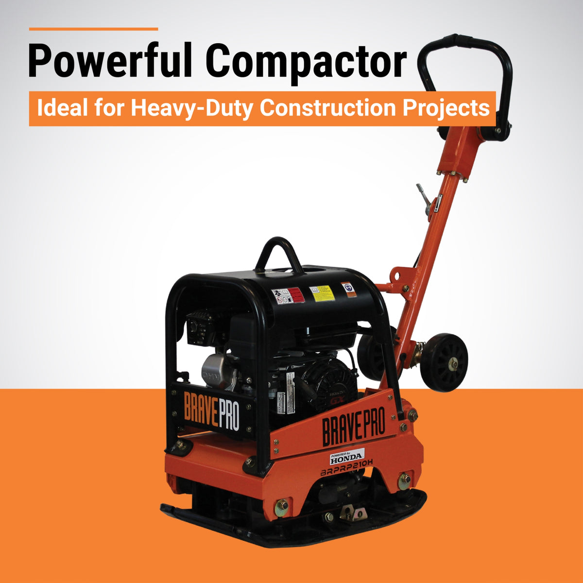 BravePro BRPRP210H reversible plate compactor