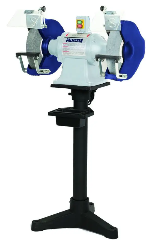 12" 2HP 220V, 1PH grinder w/pedestal stand & dust collection