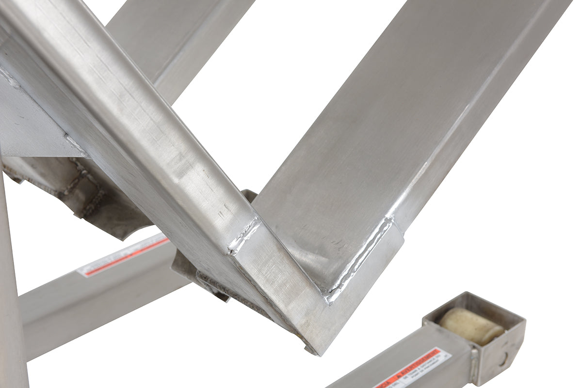 Vestil TM-22-M-SS stainless Tilt Master side view