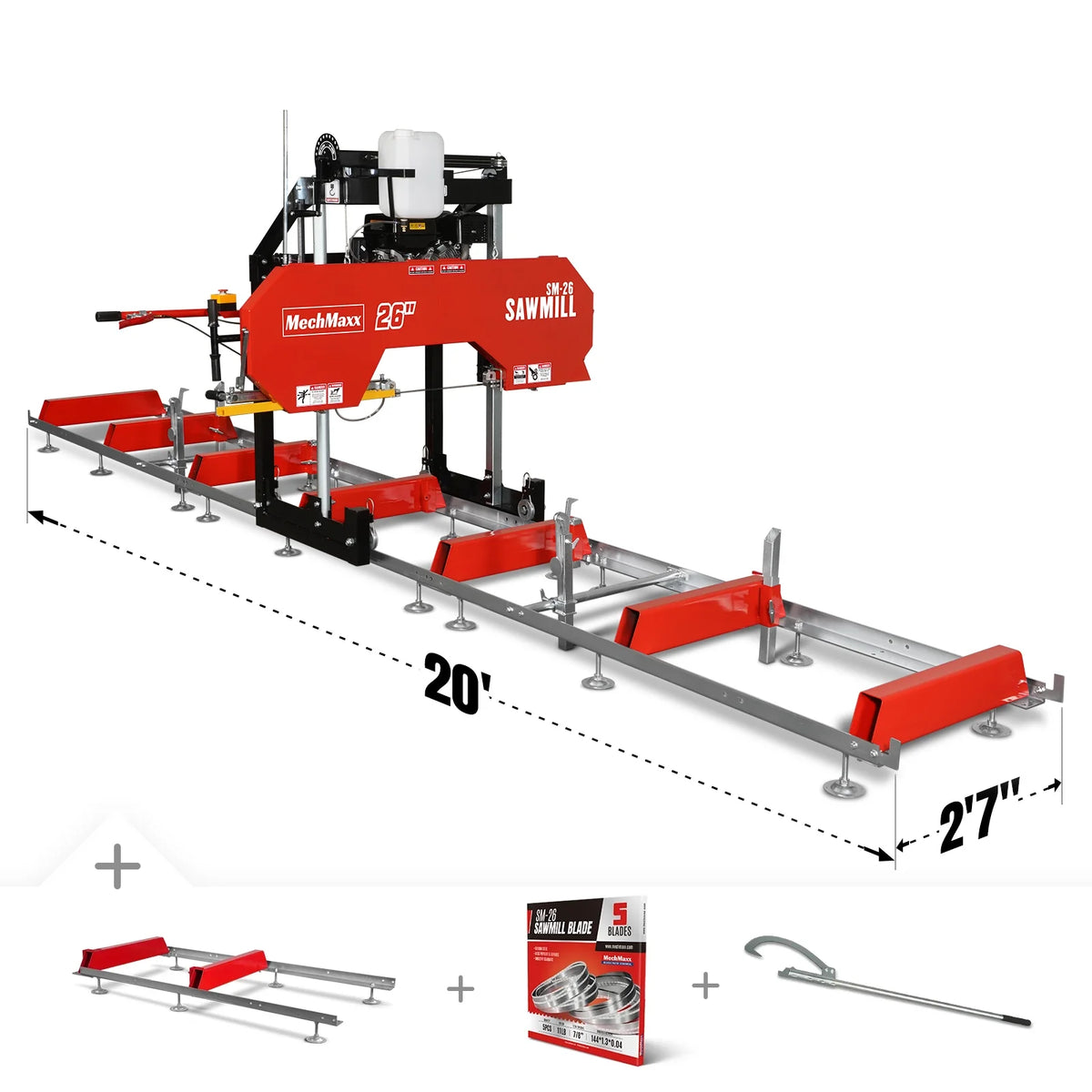 MechMaxx SM-26 Kohler portable sawmill