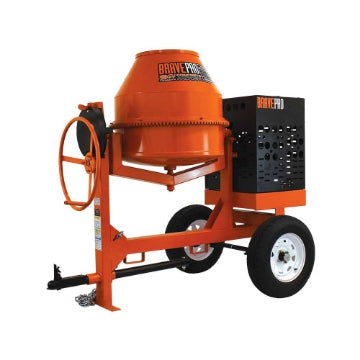 BravePro BRPCM109H concrete mixer, 9 cu ft steel drum, Honda GX270