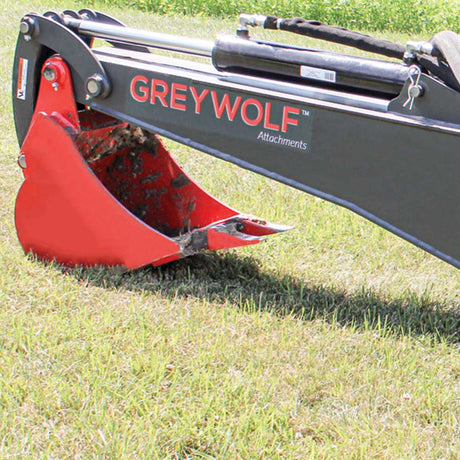 GreyWolf backhoe attachment, side view