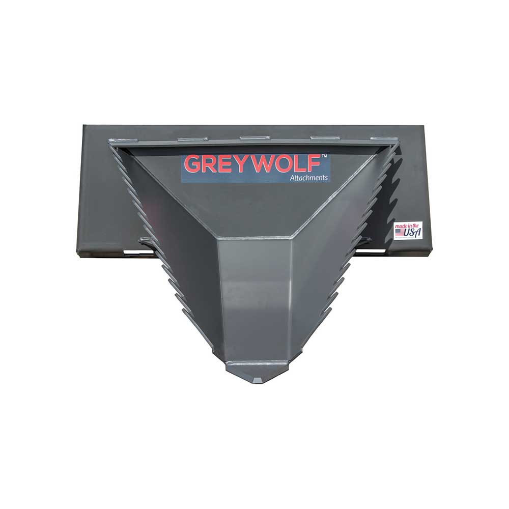 GreyWolf stump bucket, serrated cutting edge