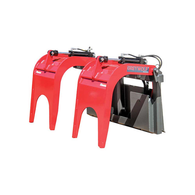 GreyWolf double quick attach grapple for skid steer loaders