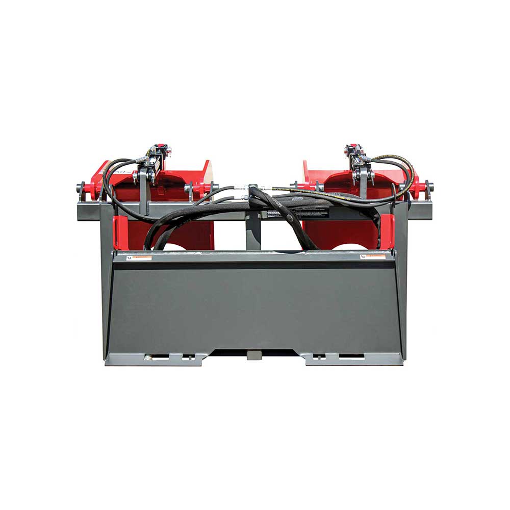 GreyWolf double quick attach grapple, side view