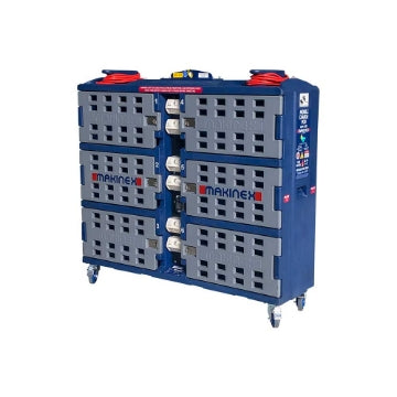 Makinex mobile charging pod, six lockable doors