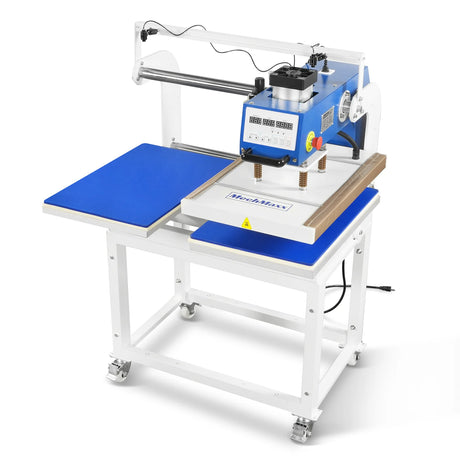 MechMaxx PUD1624-L heat press with infrared positioning