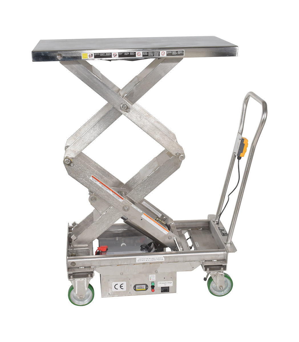 Vestil CART-1000D-DC-SS double scissor mechanism detail