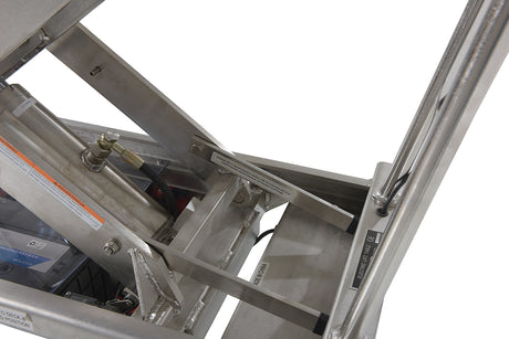 Vestil CART-1000D-DC-SS stainless frame and casters
