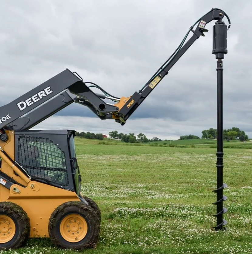 Digga Skid Steer Telescopic Piling and Drilling Mount