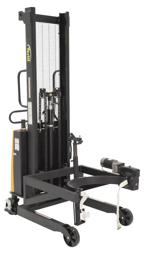 Vestil DRUM-LRT-DC-II powered drum lifter rotator transporter, 550 lb