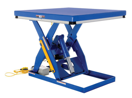 Vestil EHLT-4848-3-43-QS electric hydraulic scissor lift table, 3,000 lb, 48 x 48 inch platform