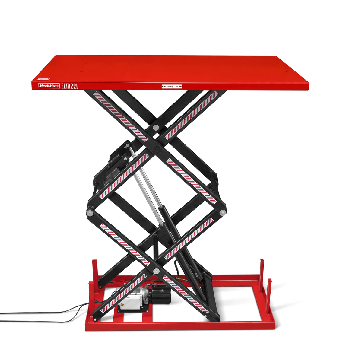 MechMaxx ELTD22L large double scissor lift table
