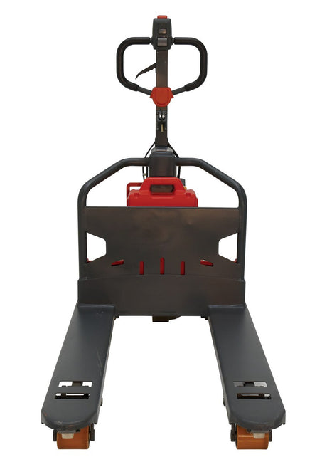 Vestil EPT-2748-26 electric pallet truck — tiller controls detail