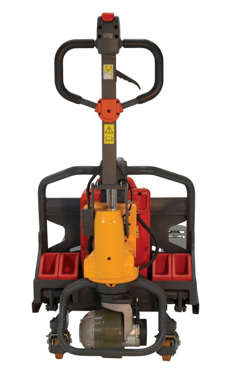 Vestil EPT-2748-26 electric pallet truck — forks and drive wheel