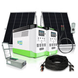 Lithium 1800 with panels and transfer switch