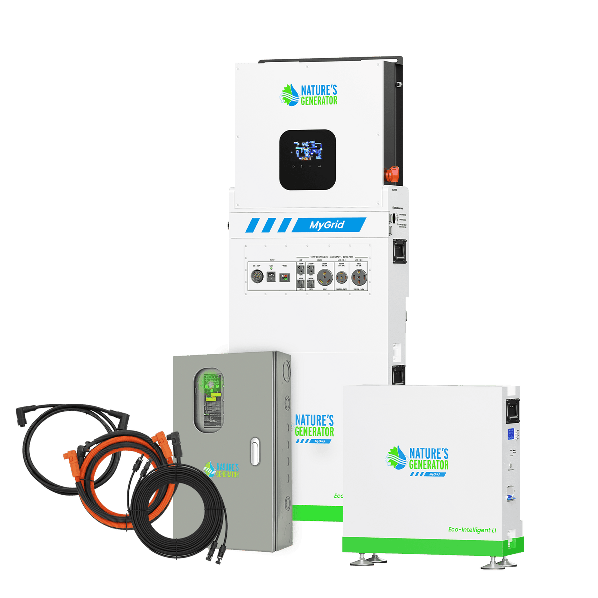 MyGrid 10K with solar battery and transfer switch