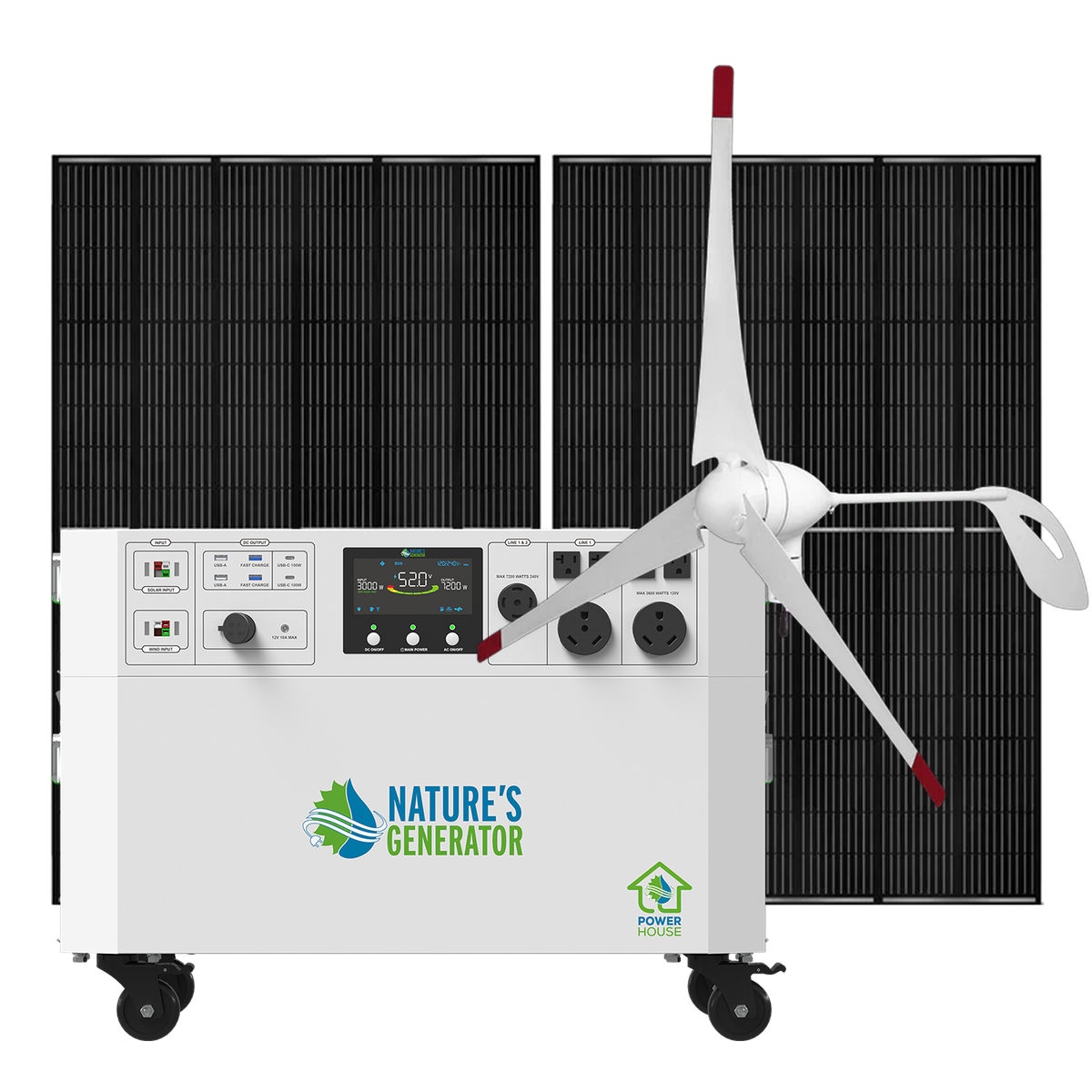 Nature's Generator Powerhouse Solar and Wind Generator