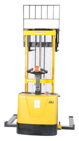 Vestil S-62-AA powered stacker, adjustable legs detail