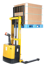 Vestil S-62-AA powered stacker battery and charger detail