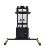Vestil S-62-FA powered stacker mast and fixed forks detail