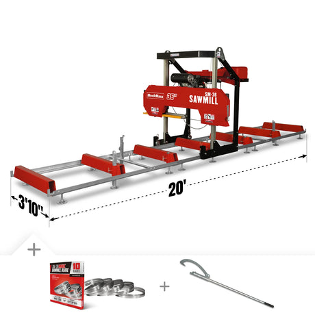 MechMaxx SM-36HMAX Honda portable sawmill