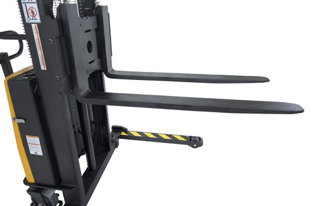 Vestil SL-63-AA semi-electric pallet stacker in warehouse use
