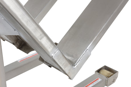 Vestil TM-22-M-SS stainless Tilt Master side view