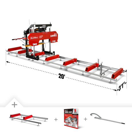 MechMaxx SM-32 Kohler 20ft portable sawmill
