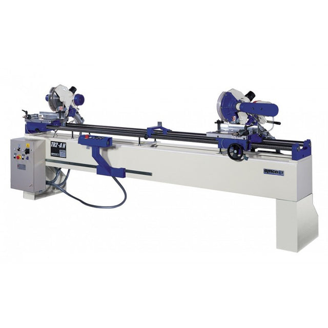 OMGA TR 2A double mitre saw — the machine this short-piece bracket set fits